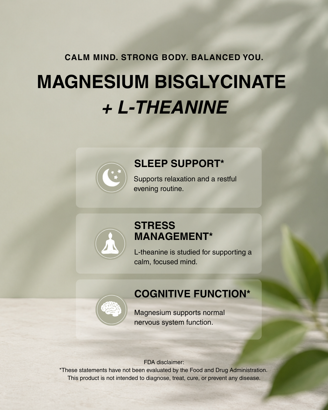 Magnesium Bisglycinate + L-Theanine